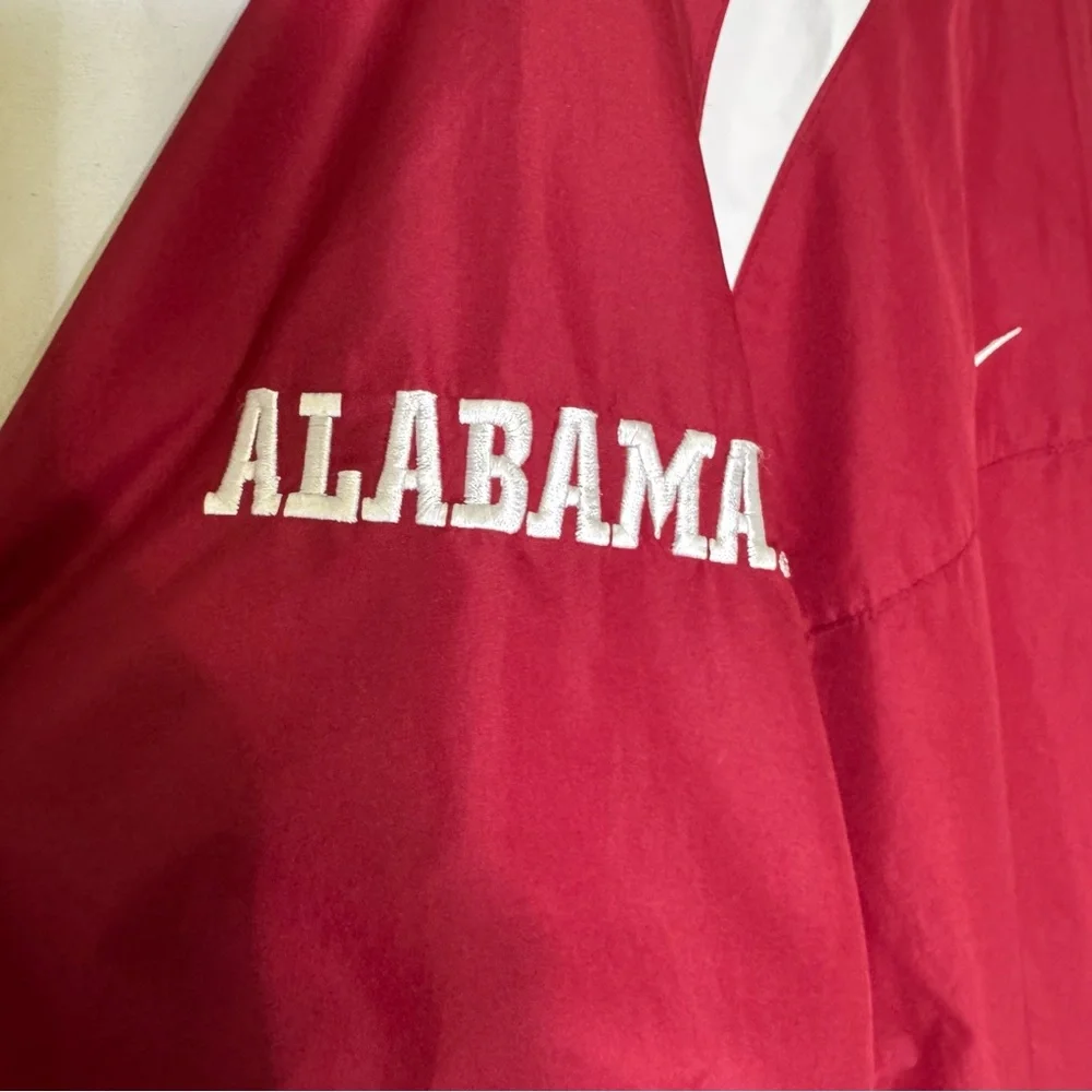 Nike Alabama Crimson Tide Clima-Fit Jacket L Red‎ Full Zip Windbreaker NCAA